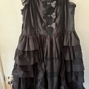 Black Ruffle Devilinspired JSK